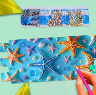 Preview: Diamond Painting 2 Stück Stifthalter Seesternen